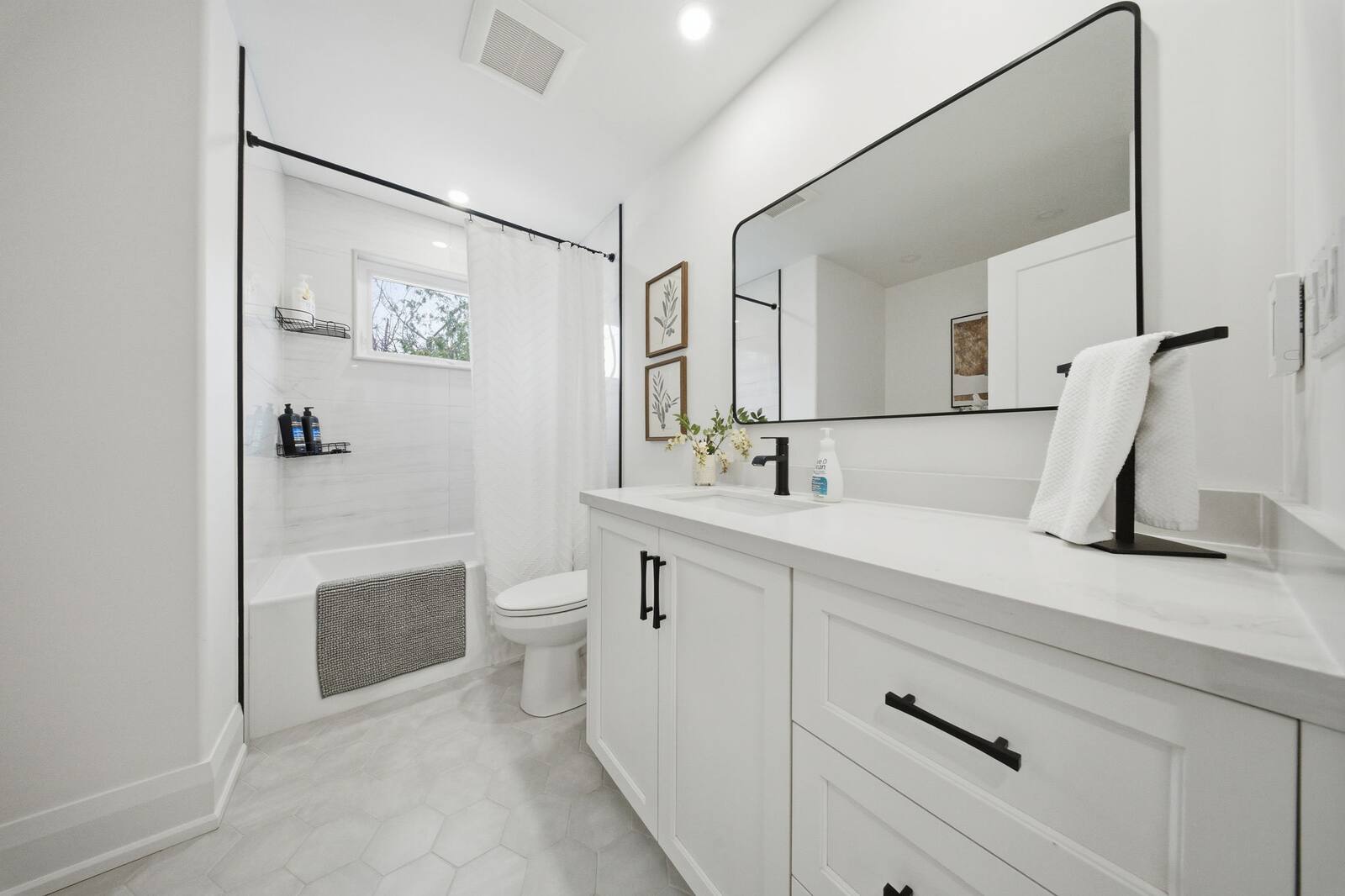 Bathroom with soaker tub